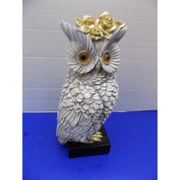 New Owl Figurine Sculpture Statue Home Decor Birds Figurine Owls - Picture 5 of 5